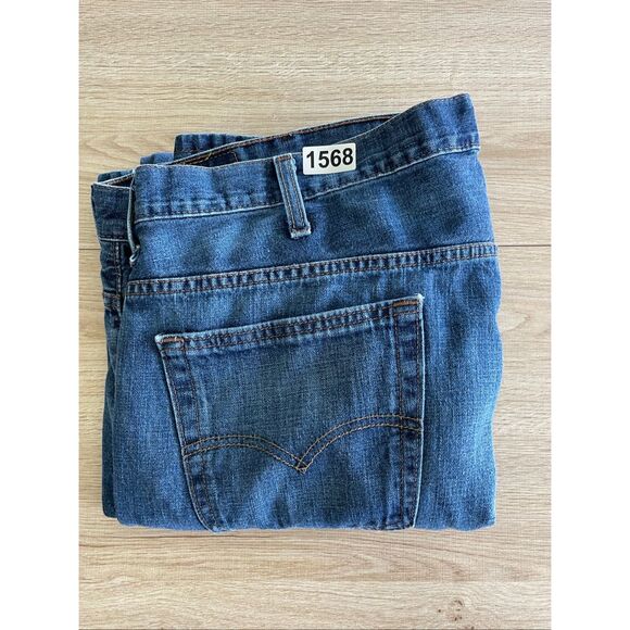 Levis 569 Loose Straight Jeans‎ Mens 42x30 Blue Medium Wash Classic Denim Casual - Picture 13 of 13